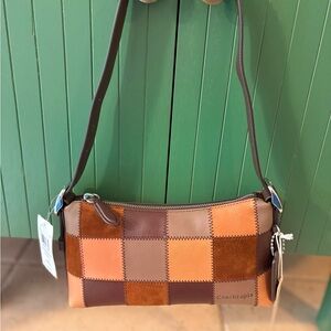Coach Coachtopia Tan Multi Patchwork Shoulder Bag